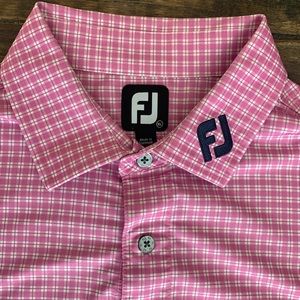 FootJoy Men's Short Sleeve Golf Shirt XL Pink
